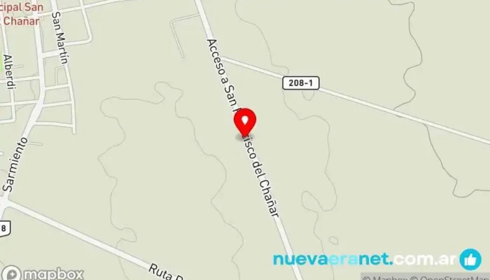 mapa de El Puesto Casa rural en San Francisco del Chañar