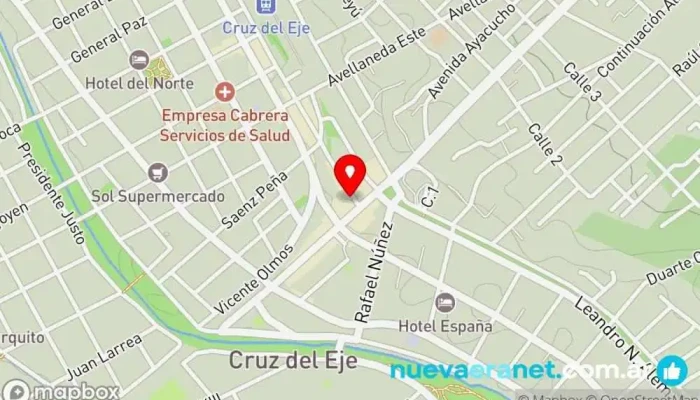 mapa de EL REGALO LANAS Tienda de telas en Cruz del Eje
