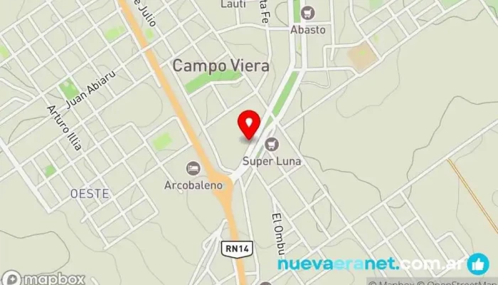 mapa de El Suizo Panadería en Campo Viera