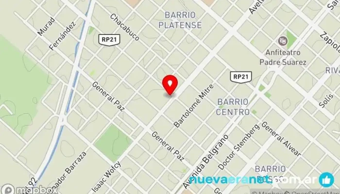 mapa de El Zorzal Frutería en Añatuya