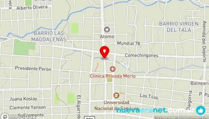 mapa de Electro Mas Merlo Tienda de electrodomésticos en Merlo