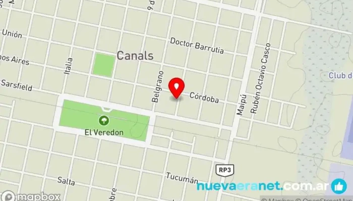 mapa de Embotelladora Vital Tienda de alimentación en Canals