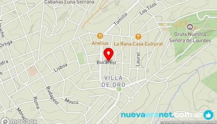 mapa de En Las Sierras  en Villa Giardino