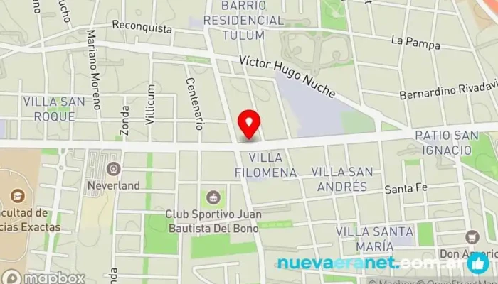 mapa de ENTRE COPAS-CASA DE BEBIDAS Tienda de vinos en San Juan