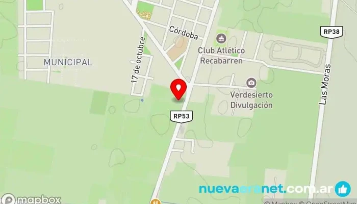 mapa de Entre Viñedos Casa de Campo Alojamiento en Zonda