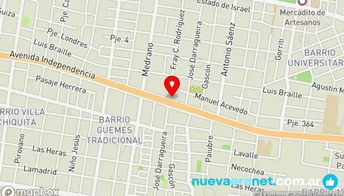 mapa de Espacio Casa - Colchones Cannon Colchonería en Corrientes
