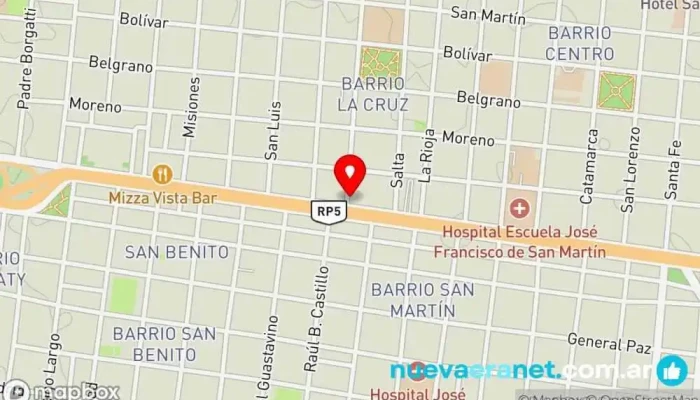 mapa de Espacio Casa - Colchones Cannon Colchonería, Tienda de mobiliario para dormitorios, Tienda de artículos para el hogar en Corrientes