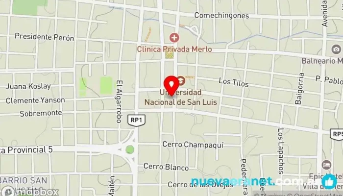 mapa de ESPINDOLA inmobiliaria Agencia inmobiliaria en Merlo