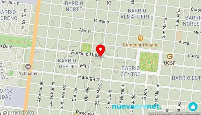 mapa de Esteban Abelenda S.A. Consignataria de Hacienda Casa de subastas de ganado en Reconquista