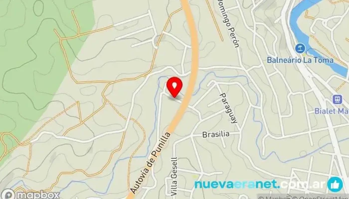 mapa de Estefi emilse y esmeralda Casa de subastas en Bialet Massé