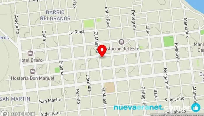 mapa de Estudio B&G Juridico, Inmobiliario y Notarial Oficinas de empresa en Monte Caseros
