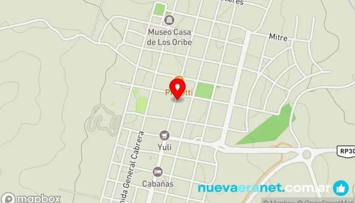 mapa de Estudio Contable e Inmobiliaria - MARINA HARDWEIG Servicio de registros contables en Achiras