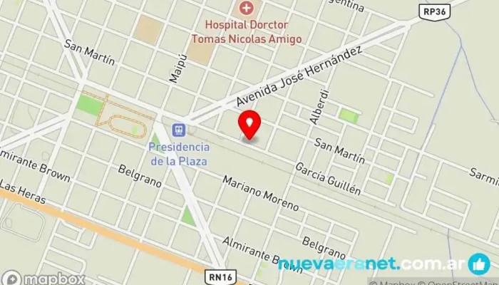 mapa de Ex Panadería MANOLO GONZALEZ Tienda general en Presidencia de la Plaza