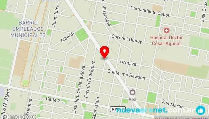 mapa de Extreme Deportes Tienda de deportes en Caucete