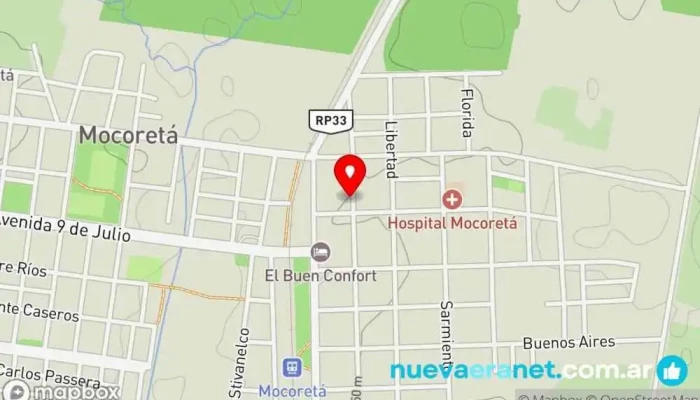 mapa de Fabián Cometti | Consultoría Asesor, Consultor inmobiliario en Mocoreta