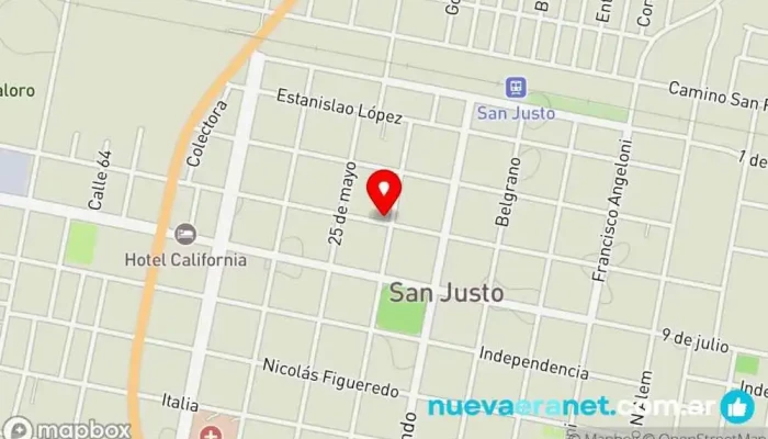 mapa de Fabrica de pastas la amistad Panadería en San Justo
