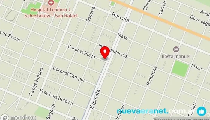 mapa de Facturas Panadería en San Rafael