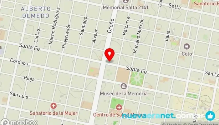 mapa de Familia Anabel Panadería, Cafetería, Comida a domicilio, Pastelería francesa, Restaurante en Rosario