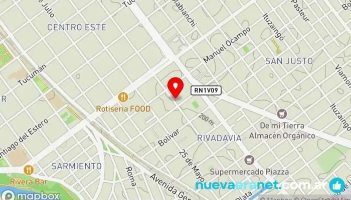mapa de Fatto In Casa Panadería en Villa María