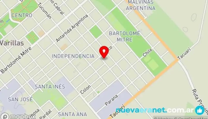 mapa de Fer Mec S.A. Fábrica de maquinaria agrícola en Las Varillas