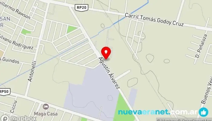 mapa de FERIA DE LO NUEVO Y USADO MENDOZA Centro comercial en Rodeo de la Cruz