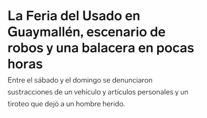 Feria De Lo Nuevo Y Usado Mendoza - Rodeo De La Cruz