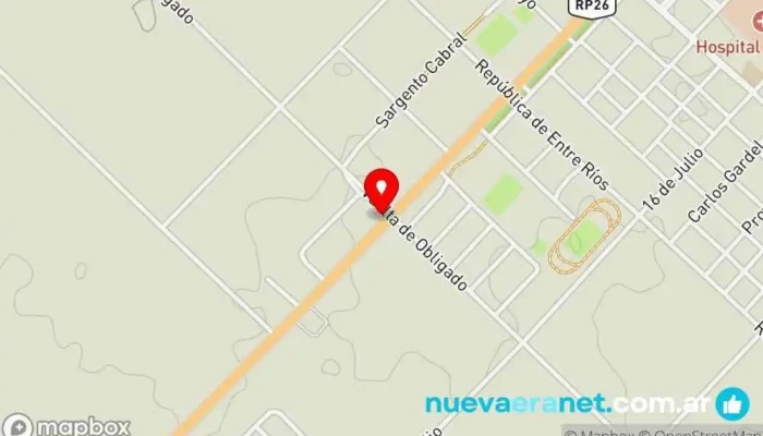 mapa de Feria La Ganadera Rancho ganadero en Nogoyá
