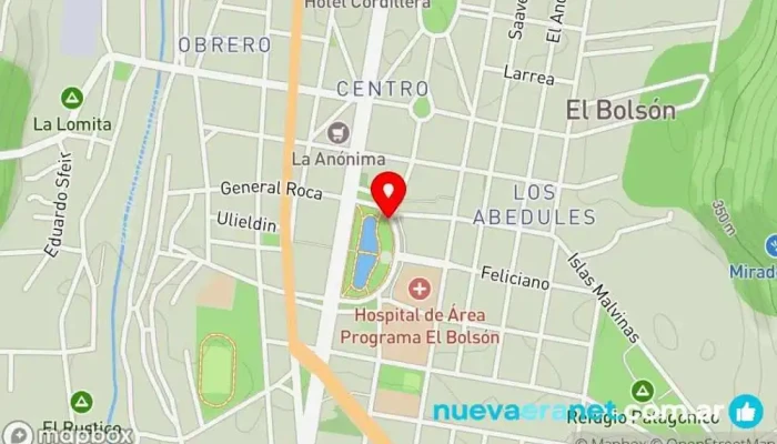 mapa de Feria Regional El Bolsón Feria artesanal en El Bolsón