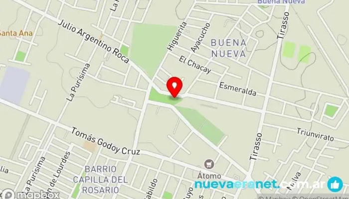 mapa de Feria Usado Parque, Parque infantil en Guaymallén