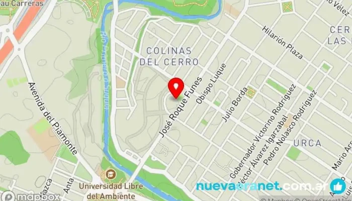mapa de FERRER LANFRANCHI | Inmuebles & Desarrollos Agencia inmobiliaria en Córdoba