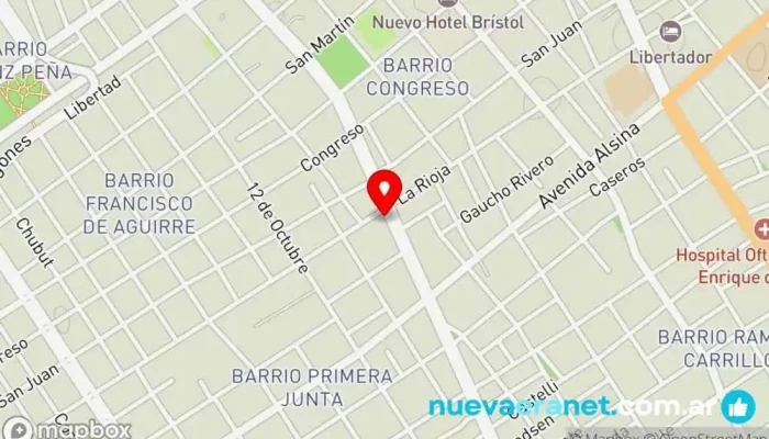 mapa de FG Toyota Tienda de repuestos para automóviles en Santiago del Estero