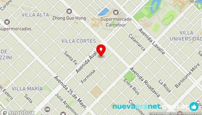 mapa de Fiambrería San José Tienda de alimentación, Panadería, Quesería, Tienda de jamones en Resistencia