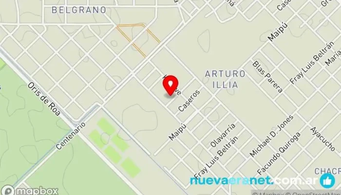 mapa de Flor Pancitos Panadería en Rawson