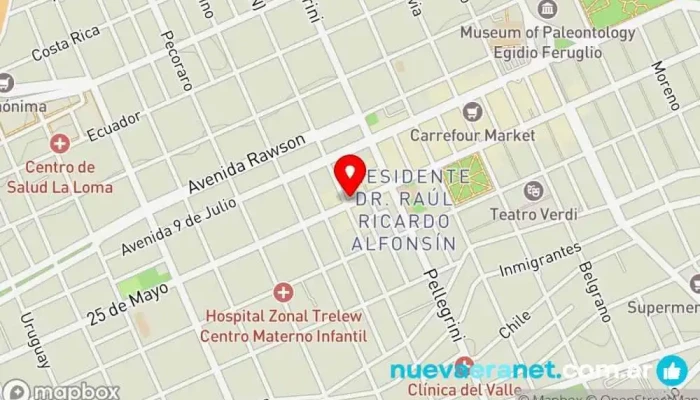 mapa de Francesca Panadería en Trelew