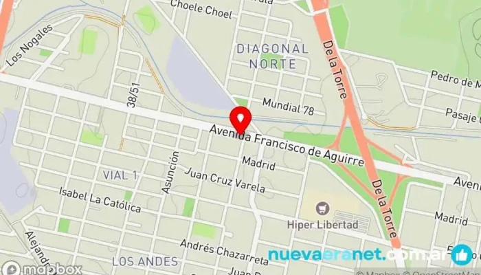 mapa de Francisco Algarrobo Fábrica de muebles, Tienda de muebles en San Miguel de Tucumán