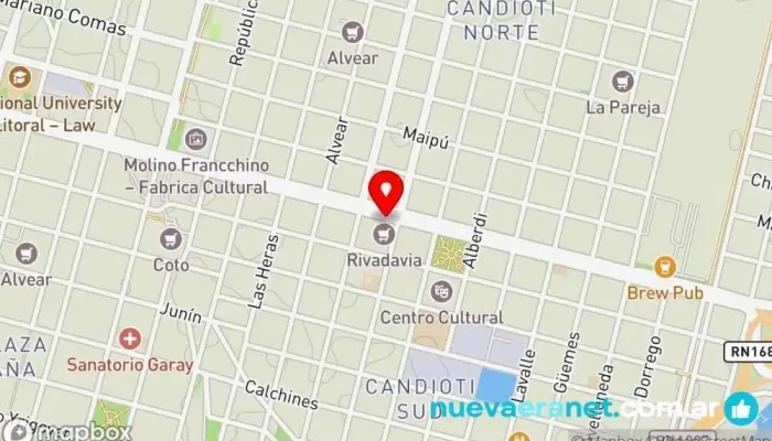 mapa de Franco Colella Boulevard Cafetería, Panadería, Restaurante de desayunos en AAJ