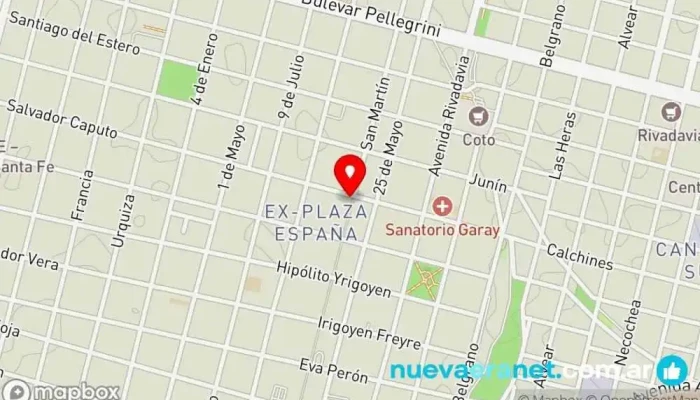 mapa de Franco Colella Peatonal Norte Cafetería en Santa Fe de la Vera Cruz
