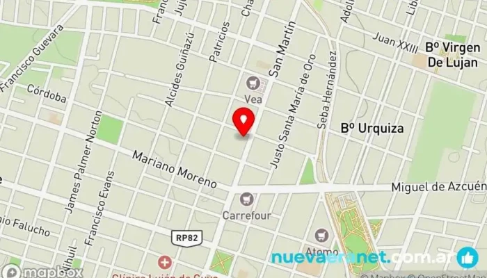 mapa de Fresh Pan Lujan de Cuyo. Panadería, Restaurante de desayunos en Luján de Cuyo