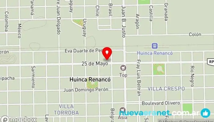 mapa de Gabymar Sport Tienda de ropa en Huinca Renanco