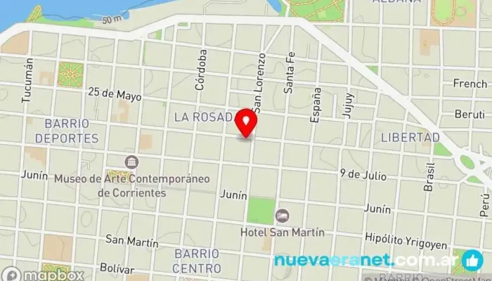 mapa de Galería Casa Bonita Centro comercial en Corrientes