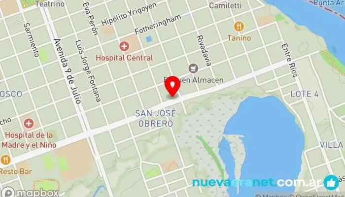 mapa de Ganadera Don Raúl S.R.L. Casa de subastas de ganado en DLG