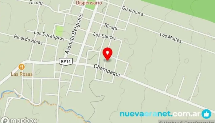mapa de GANOTO TORTAS Pastelería en Villa de Las Rosas