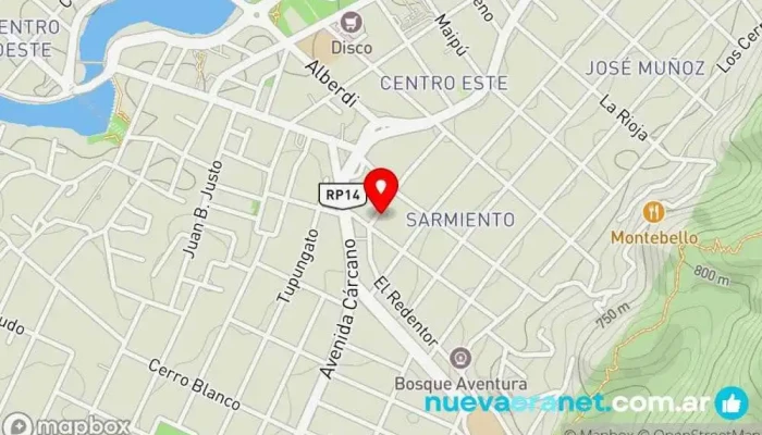 mapa de gluten free bakery - San Jorge Panadería en Villa Carlos Paz