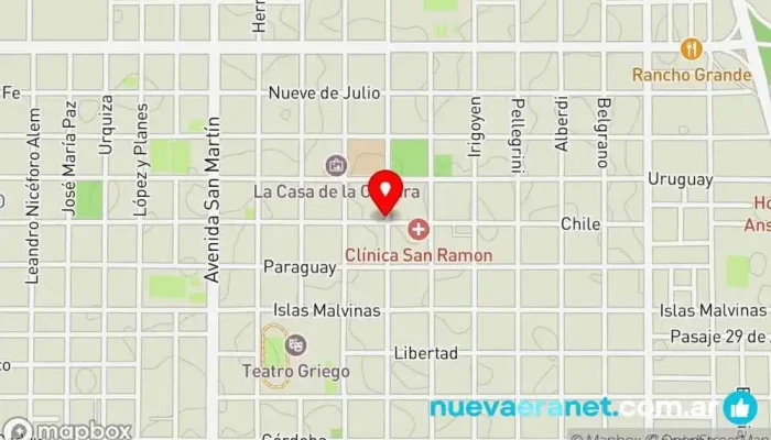 mapa de Gral. José de San Martín  en Gral. José de San Martín