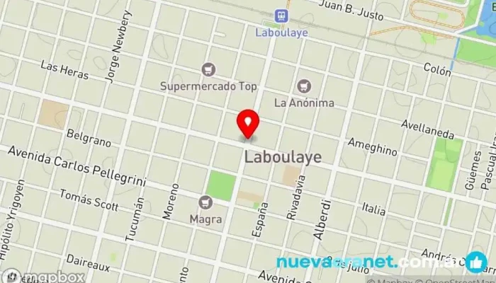 mapa de Grido helado Heladería en Laboulaye