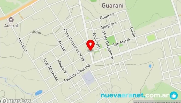 mapa de Guaraní  en Guaraní