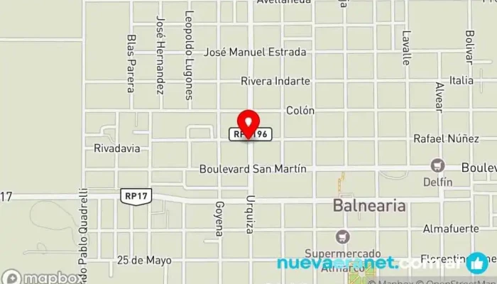 mapa de Gullino Repuestos Centro comercial en Balnearia