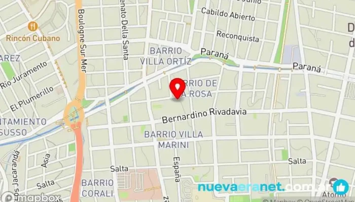 mapa de Gusty love Pastelería en Godoy Cruz