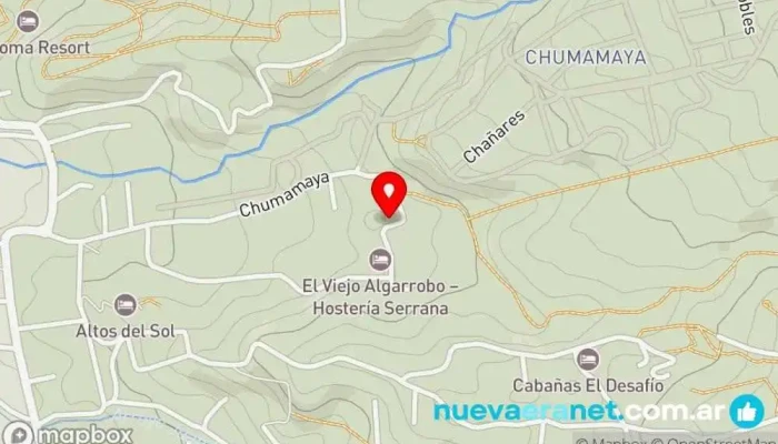 mapa de Hebras casa de té Cafetería en Merlo