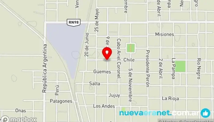 mapa de Herrera Panadería en Tostado